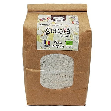Alimente sanătoase - Făină integrală ecologică Secară - 1 kg