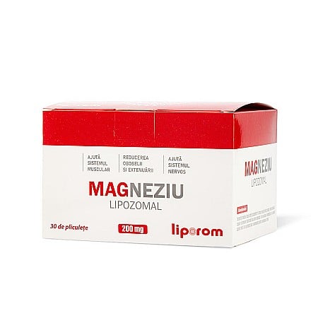 Magneziu - Magneziu lipozomal, 200mg (30 plicuri)