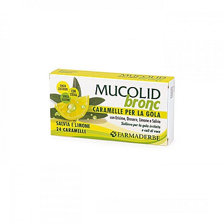 Plante medicinale - CARAMELE MUCOLID CU LĂMÂIE 24buc FARMADERBE
