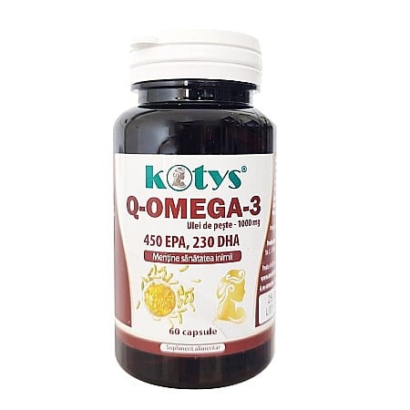 Vederea și auzul - OMEGA 3 ULEI DE PEȘTE 1000mg 60cps KOTYS