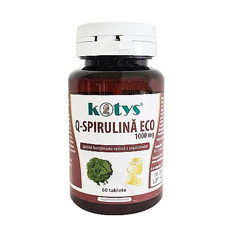 Toate produsele - Q-SPIRULINĂ ECO 60cps 1000mg KOTYS