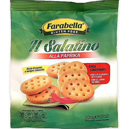 Biscuiți - Biscuiți Salatino cu boia de ardei fără gluten Farabella