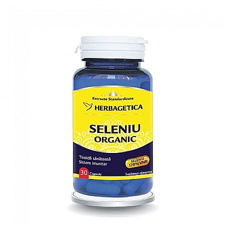 Minerale și Oligoelemente - HERBAGETICA SELENIU ORGANIC 30cps
