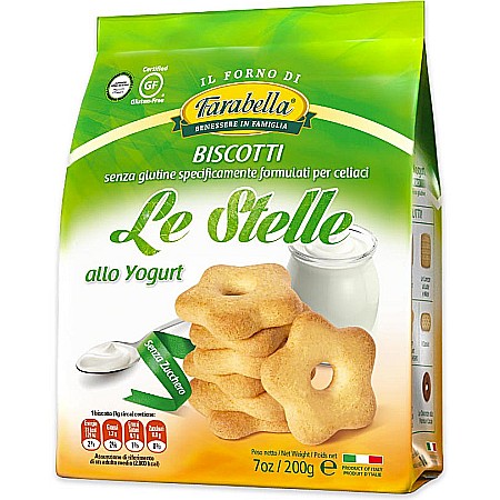 Biscuiți - Biscuiți Stele cu iaurt fără gluten Farabella