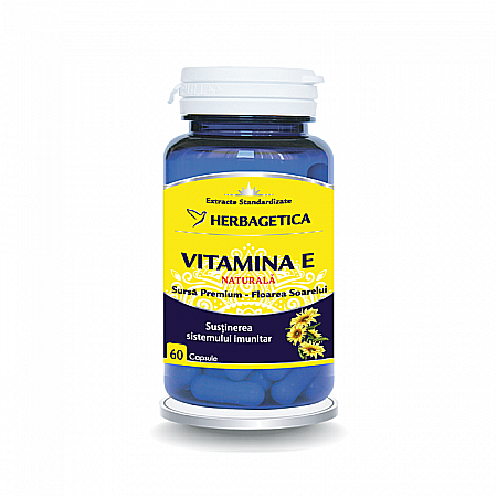 Vitamine - HERBAGETICA VITAMINA E NATURALĂ 60cps
