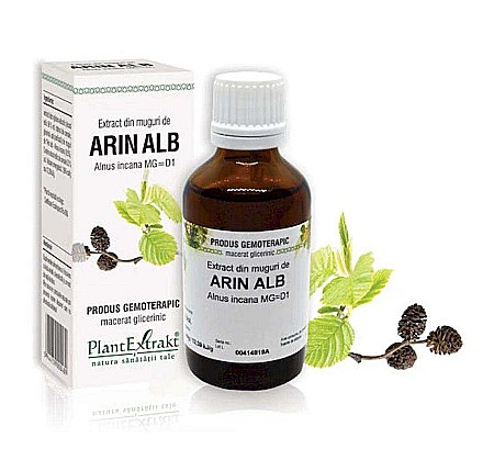 Fitoterapie - Extract din muguri de Arin alb - Alnus incana MG=D1, 50 ml