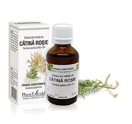 Fitoterapie - Extract din mlădiţe de Cătină roșie - Tamarix gallica MG=D1, 50 ml