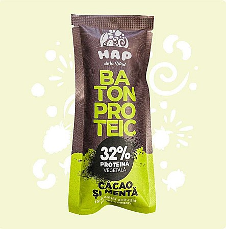 Alimente sanătoase - Baton Proteic cu Cacao și Mentă