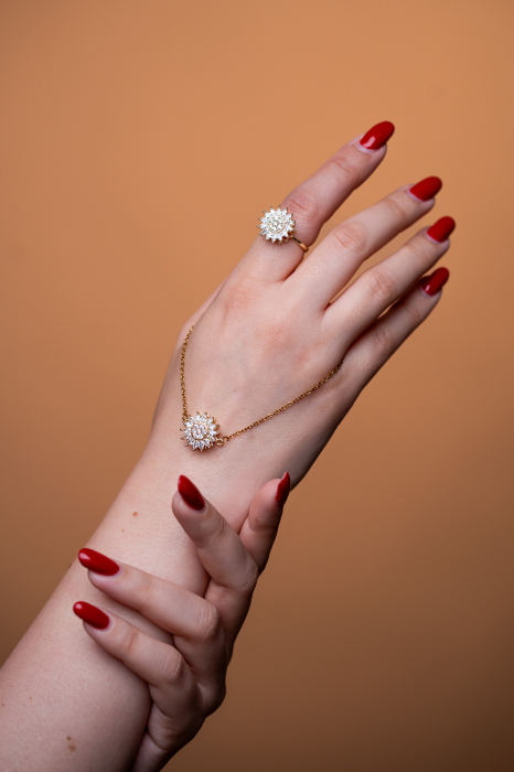 Brățara Rotativă Anti-Stres Aurie Cu Sistem Spinner [1]