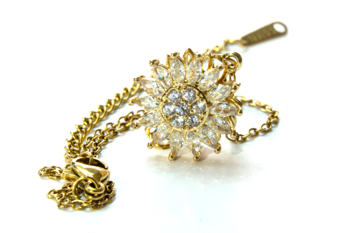 Brățara Rotativă Anti-Stres Aurie Cu Sistem Spinner [2]