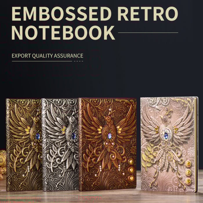 Jurnal Vintage Phoenix 200 pagini piele ecologica [3]