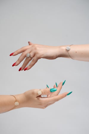 Produse Suflet - Brățara Rotativă Anti-Stres Argintie