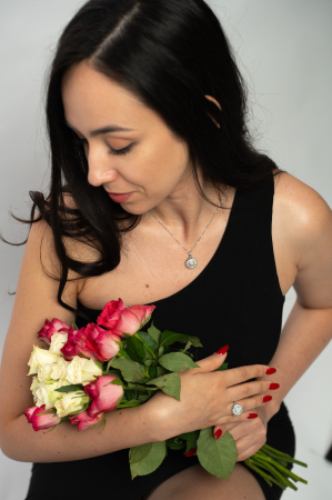 Colier Rotativ Anti-Stres Argintiu Reglabil [3]