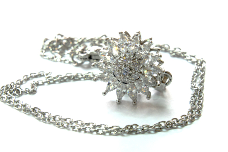 Colier Rotativ Anti-Stres Argintiu Reglabil [4]