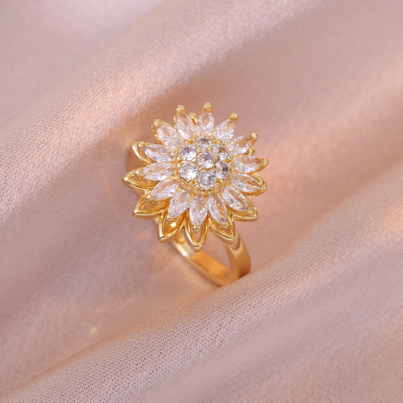 Inel Rotativ Anti-Stres Auriu Reglabil [2]