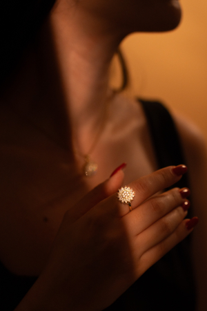 Inel Rotativ Anti-Stres Auriu Reglabil [4]