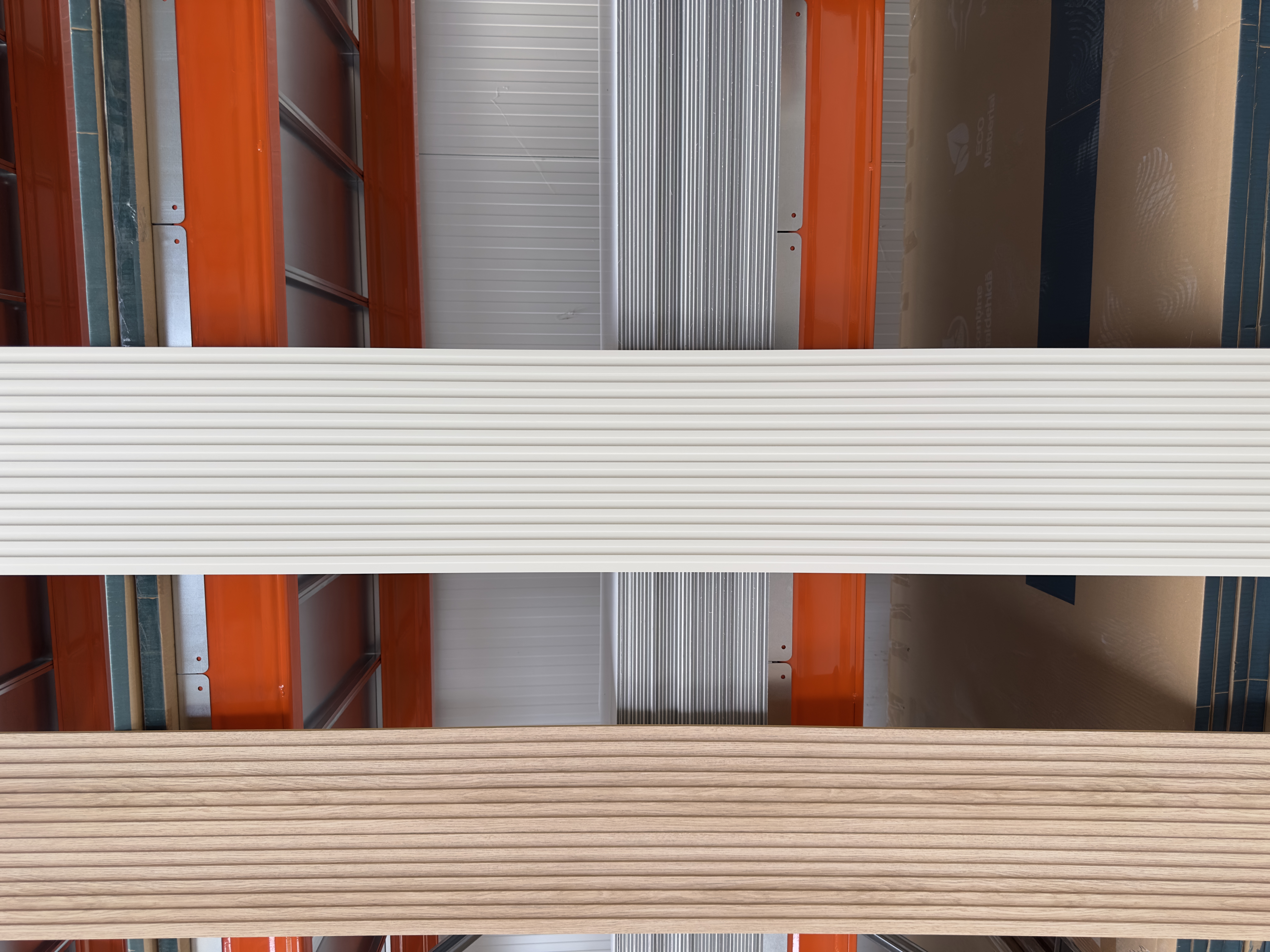 Riflaj decorativ WPC alb-crem Uniton-PR-011, 145×8 mm [4]