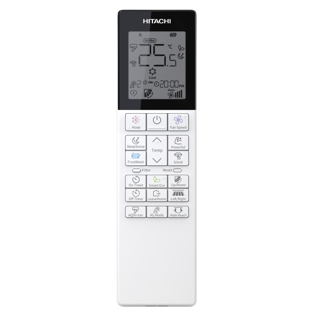 Aparat aer conditionat Hitachi AirHome 600, putere de 24000 BTU/h, WiFi INCLUS, airCloud Home, FrostWash, Mold Guard,Smart Eco,Nano Titanium Pre ‐Filter, Air Purification Filter ViroSense Z1 filter, I [2]