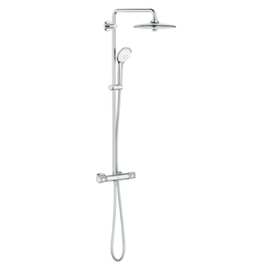 Baterie dus / coloana dus Tempesta Cosmopolitan System CUBE 250 cu termostat - palarie de dus + para mobila cu 2 functii [1]