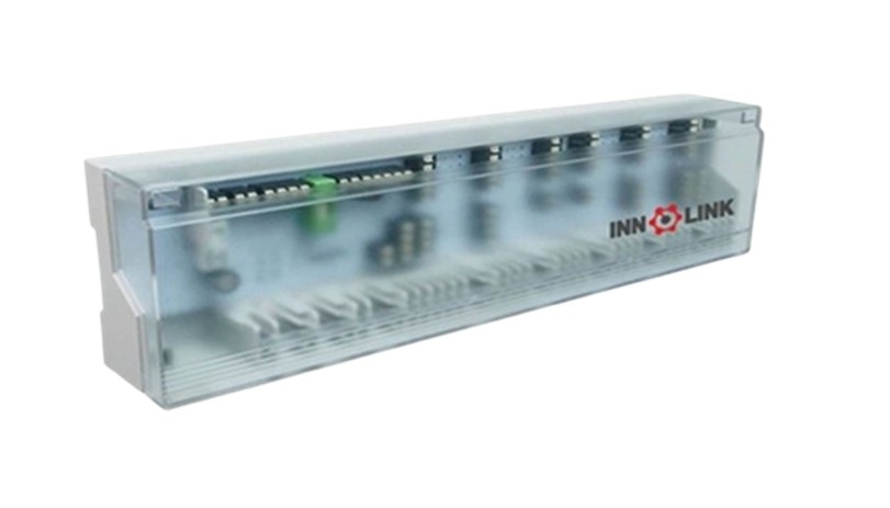 Baze de conectare INNOLINK KOMFORT - INNTCC, 8 zone (termostate), 16 sevomotoare, cu modul comanda pompa si modul comanda centrala, si indicator LED pentru functionarea termostatelor, popmpei si centr [1]