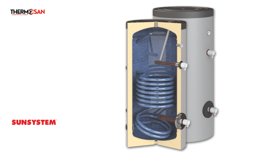 Boiler 200 l Termoelectric Sunsystem cu 1 serpentina MB-L [2]