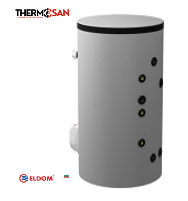 Boiler termoelectric cu doua serpentine marite pentru pompa de caldura ELDOM D2 200 L, 3kW [ FV20067D2 ] [2]