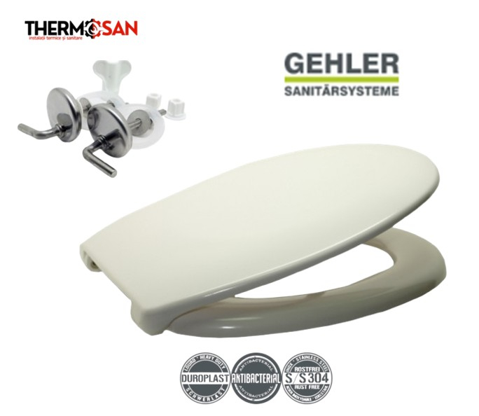 Capac wc  Gehler duroplast  antibaterian soft close BU52/AU222 [2]