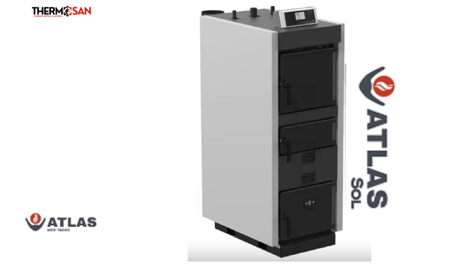 Cazan lemne cu gazeificare ATLAS SOL - 48kW  ATS 50 [2]