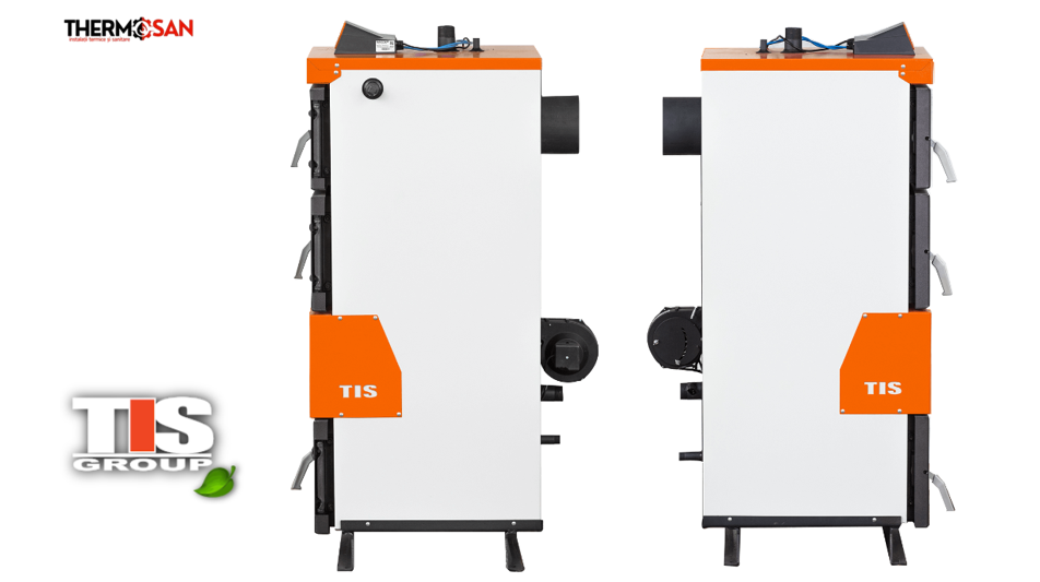 Cazan pe combustibil solid TIS PLUS 20 KW (panou comanda+ventilator in set) [4]