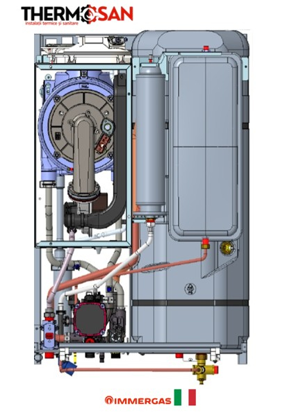 Centrala murala IMMERGAS in Condensatie cu Boiler incorporat VICTRIX Zeus SUPERIOR 25 Boiler de INOX 60l. [3]