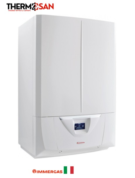 Centrala murala in condensatie cu boiler INOX 60L incorporat IMMERGAS VICTRIX ZEUS SUPERIOR 35kW- inclus kit de evacuare [3.030902] [2]