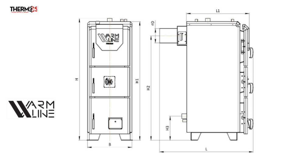 Centrala pe combustibil solid WARMLINE PREMIUM 21 Kw [8]