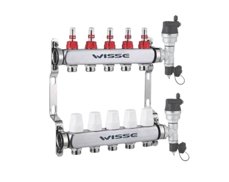Distribuitor/Colector din INOX WISSE 3 circuite, [1]