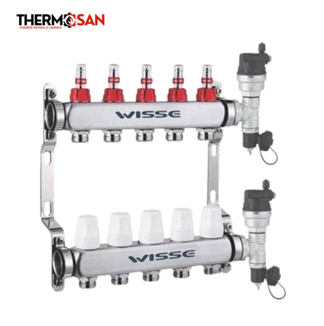 Distribuitor/Colector din INOX WISSE 3 circuite, [2]