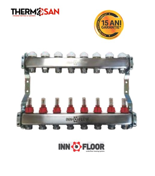 Distribuitor incalzire pardosea INNOFLOW-M 1"x3/4" 5 cai [2]
