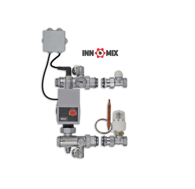 Grup pompare incalzire pardoseala universal INNOMIX 250KE-Y8763, pompa WILO Yonos Para 25/7 [2]