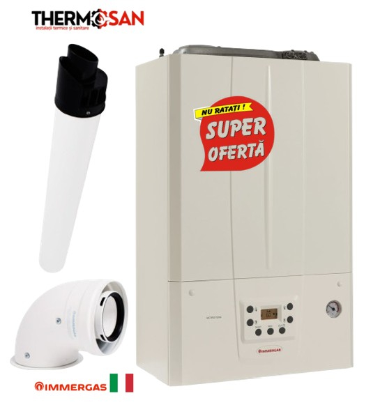 Immergas Victrix Terra 35/38 V2 incalzire si ACM, CU SCHINBATOR INOX, INCLUS KIT DE EVACUARE [2]