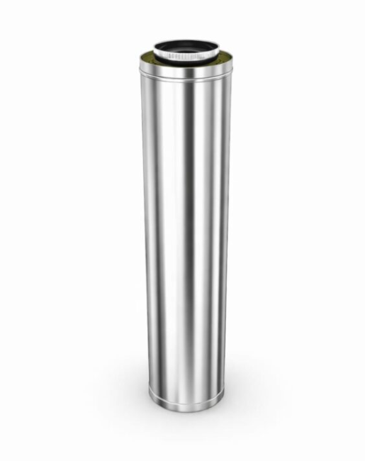 Kit coș de fum 5 m D160 din inox așezat pe sol [4]