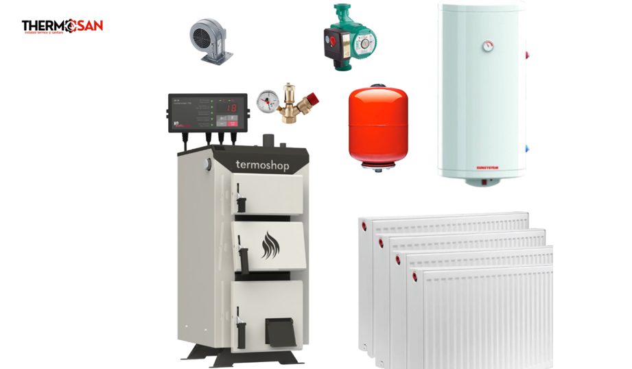 Pachet pentru incalzire cu Cazan Termoshop 25 KW (140-160 m2) [2]