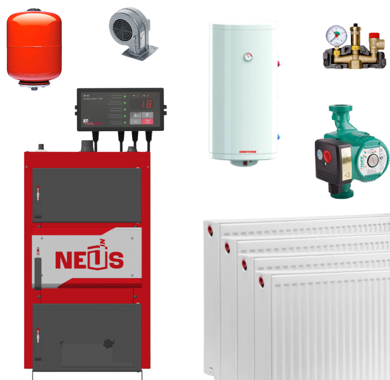 Pachet THERMOSAN cu Cazan Neus Compact 24Kw PENTRU 140-150 m2 [1]