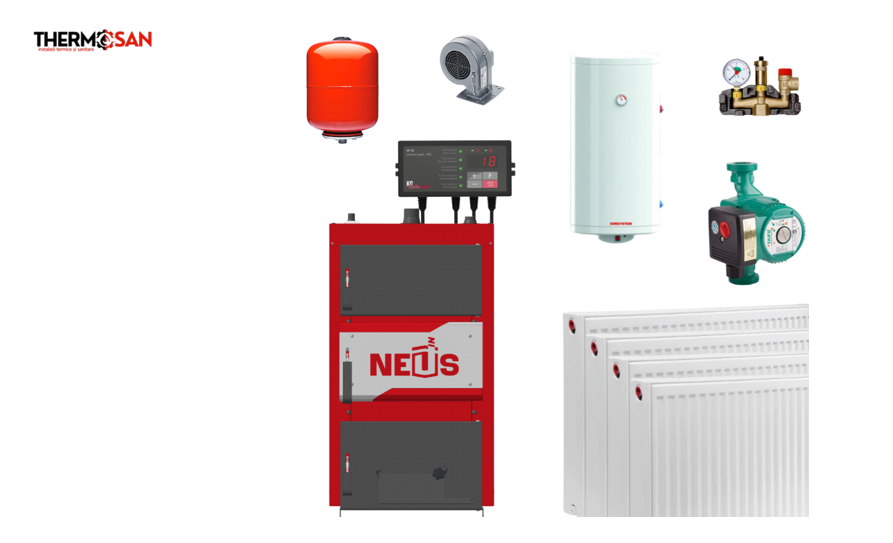 Pachet THERMOSAN cu Cazan Neus Compact 24Kw PENTRU 140-150 m2 [2]