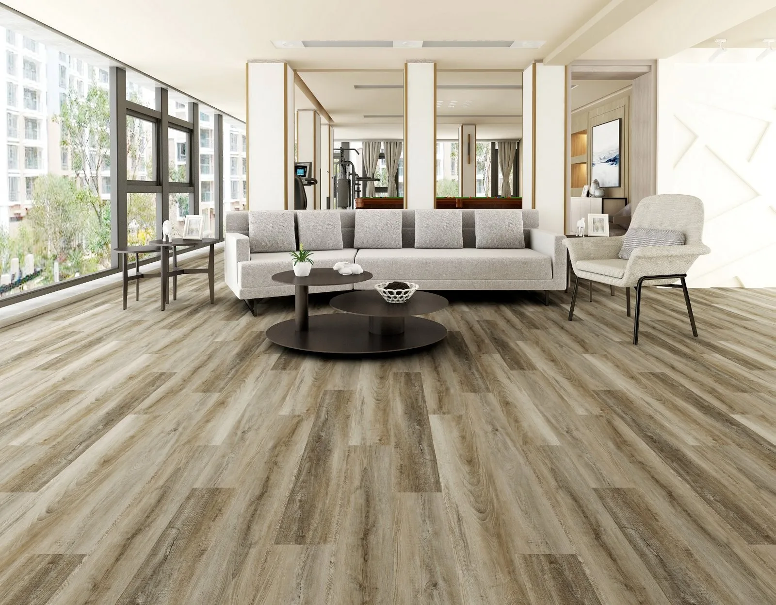 Pardoseală SPC Weathered Greige Oak PD-227 [2]