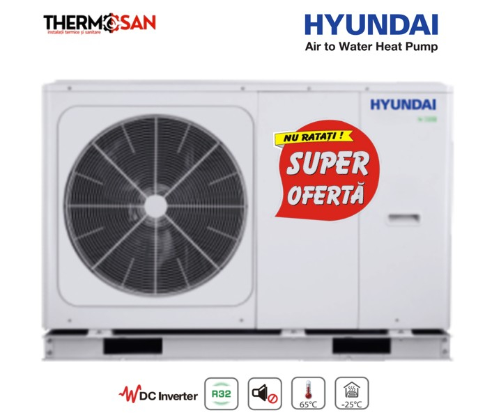 Pompa de caldura aer-apa HYUNDAI MONOBLOC HYHC-V14W/D2N8-BE30. INCLUS TVA 9% PERSOANE FIZICE [2]