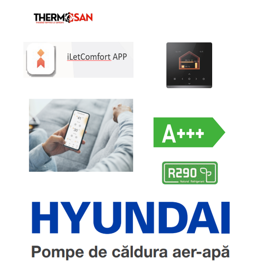 Pompa de caldura aer-apa Monobloc cu R290 Hyundai HYHC-V30WD2RN7 timbrul verde inclus [3]