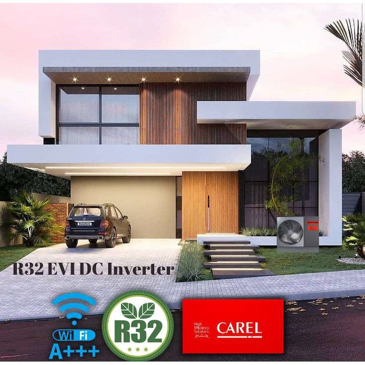 Pompa de caldura aer/apa ZEPHIR EVIP120, 12 kw/R32 A+++WiFi [4]