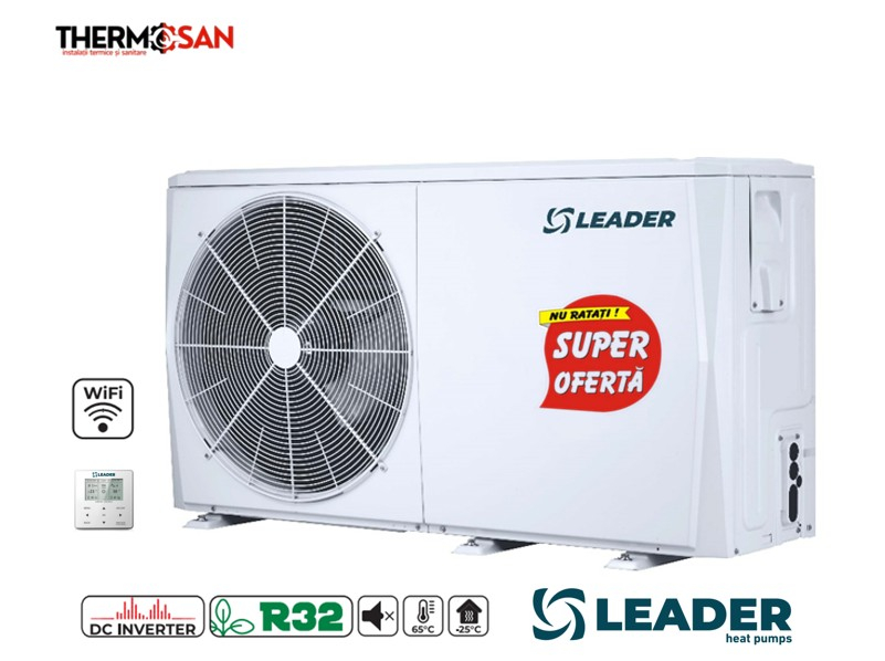 Pompa de caldura R32 monobloc 10kW (1x230V) LEADER INCLUS TVA 9% PERSOANE FIZICE [2]
