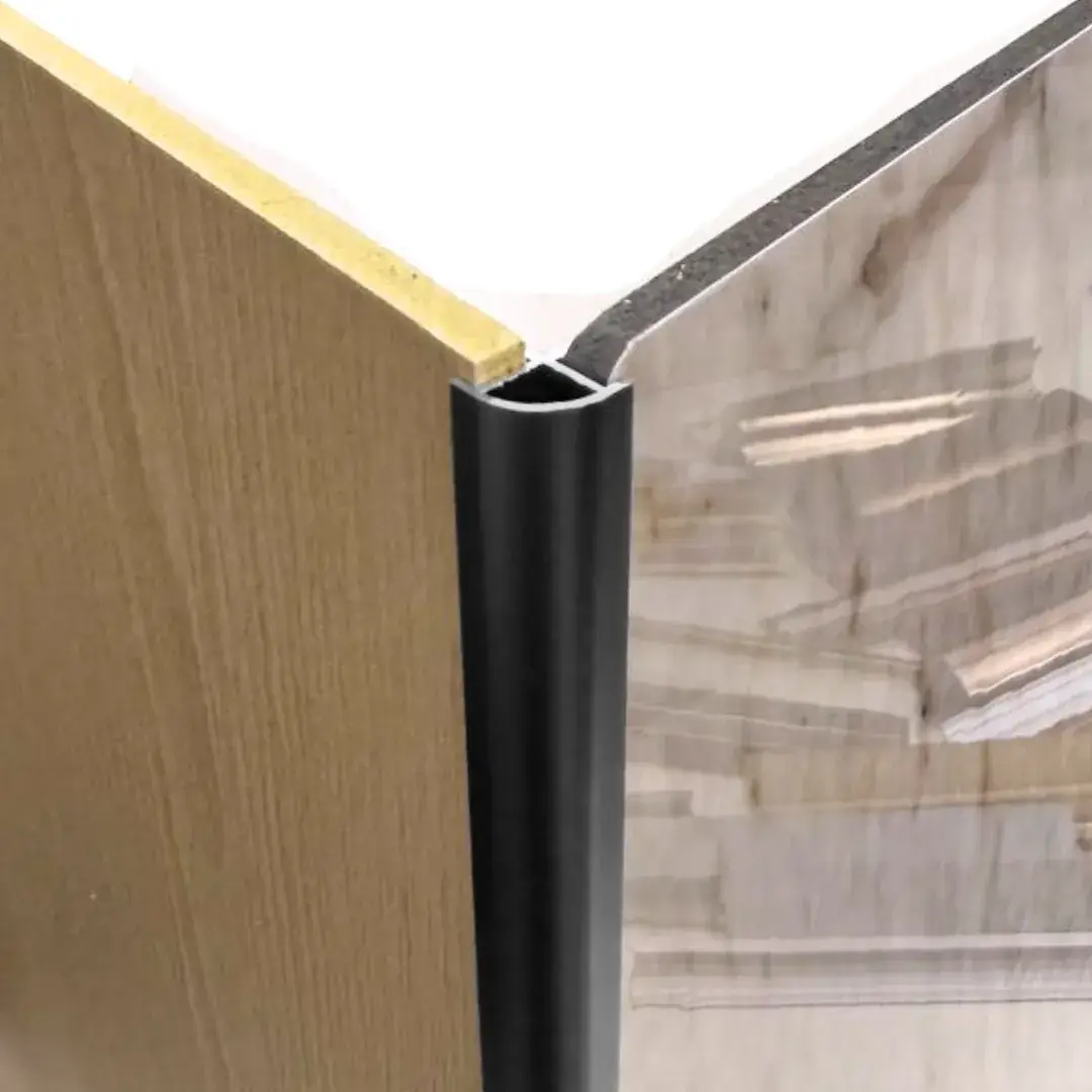 Profil colț exterior semirotund pentru panou 5 mm, negru mat (LN-LT-5504) [2]