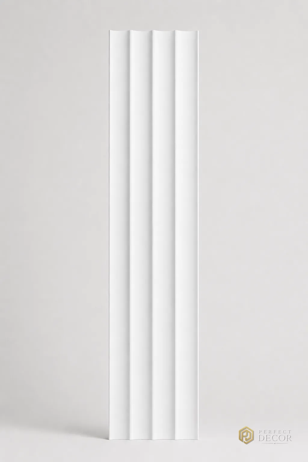 Riflaj decorativ WPC alb Uniton-PR-010G, 207×10 mm [5]