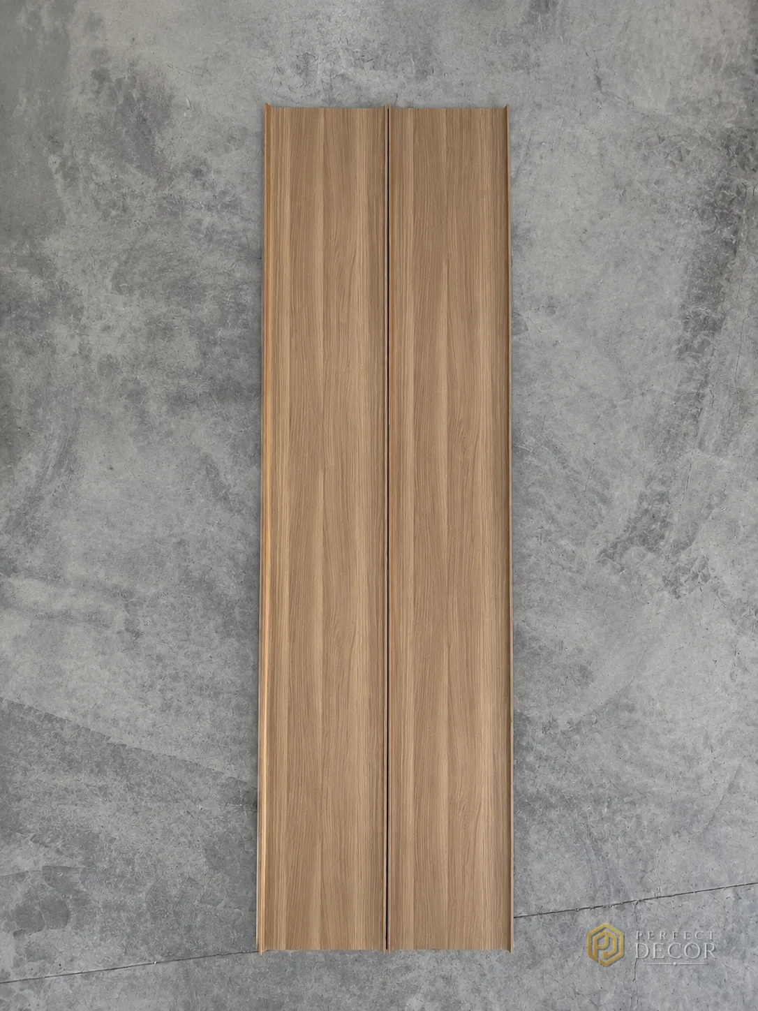 Riflaj decorativ WPC stejar natur Wood-7008, 400×25 mm [4]