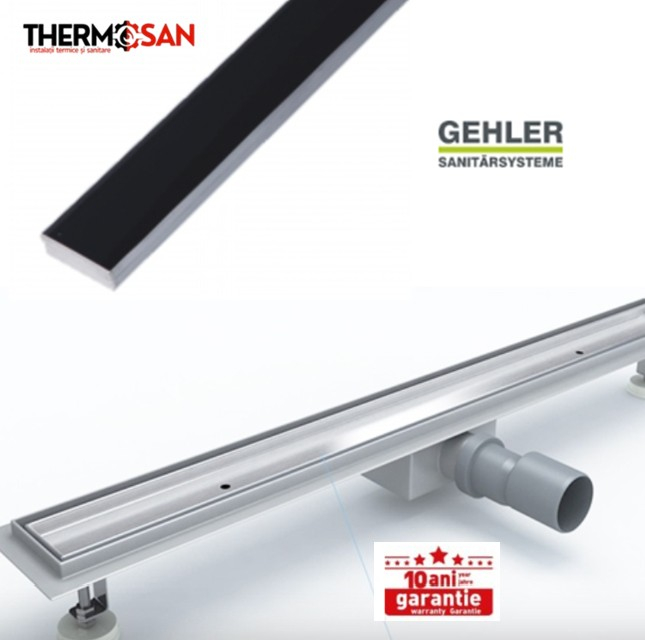 Rigola de dus GLASSE 600X70 mm - INOX 304 GEHLER [GLASS] [2]